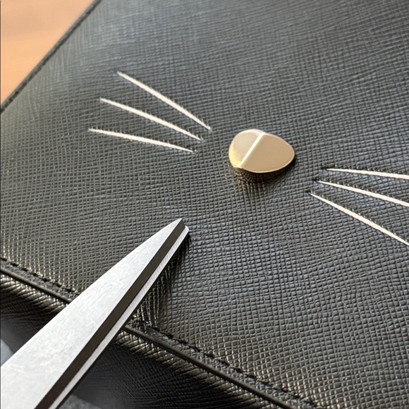 Kate Spade New York Meow Cat Daisy Vanity Crossbody Purse NWT Animal Print Rare - Picture 11 of 16